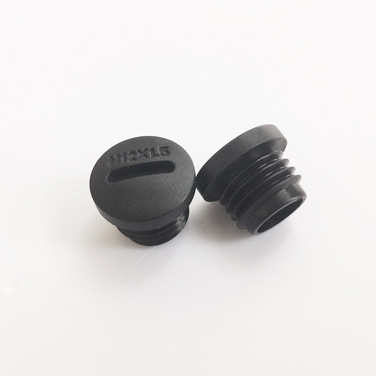 防水螺紋堵頭M12*1.5mm尼龍悶蓋密封孔塞頭