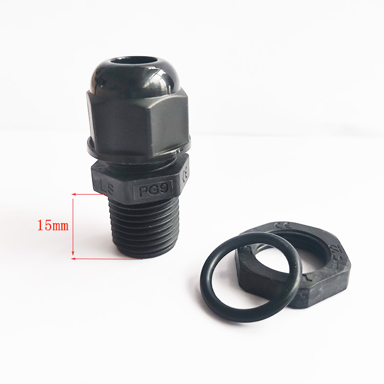 PG9加長螺紋防水接頭 IP68防水電纜固定接頭