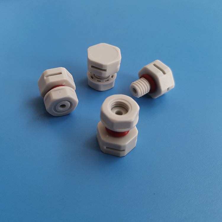M6*1螺紋式防水透氣閥LED燈具照明排氣閥尼龍換氣閥
