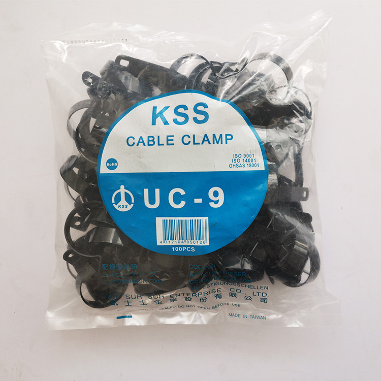 臺灣原裝KSS 配線固定鈕UC-9 進口R型線夾 1 1/2” 100只