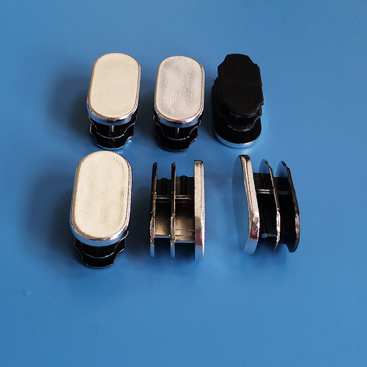 15*30長方形管塞電鍍白鉻不銹鋼內塞鋼管內套堵頭