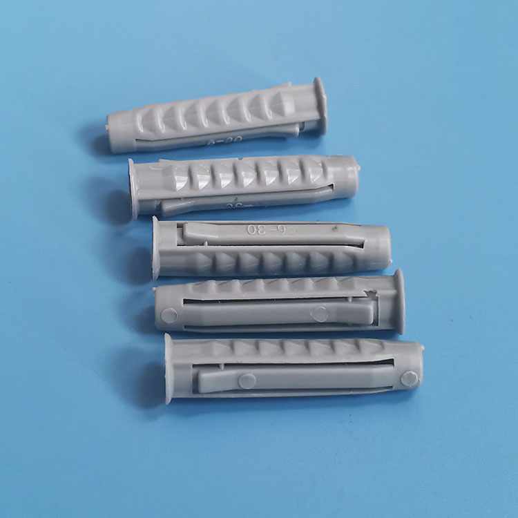 尼龍四邊型塑料膨脹管6*30mm灰色空心磚專用膨脹螺栓