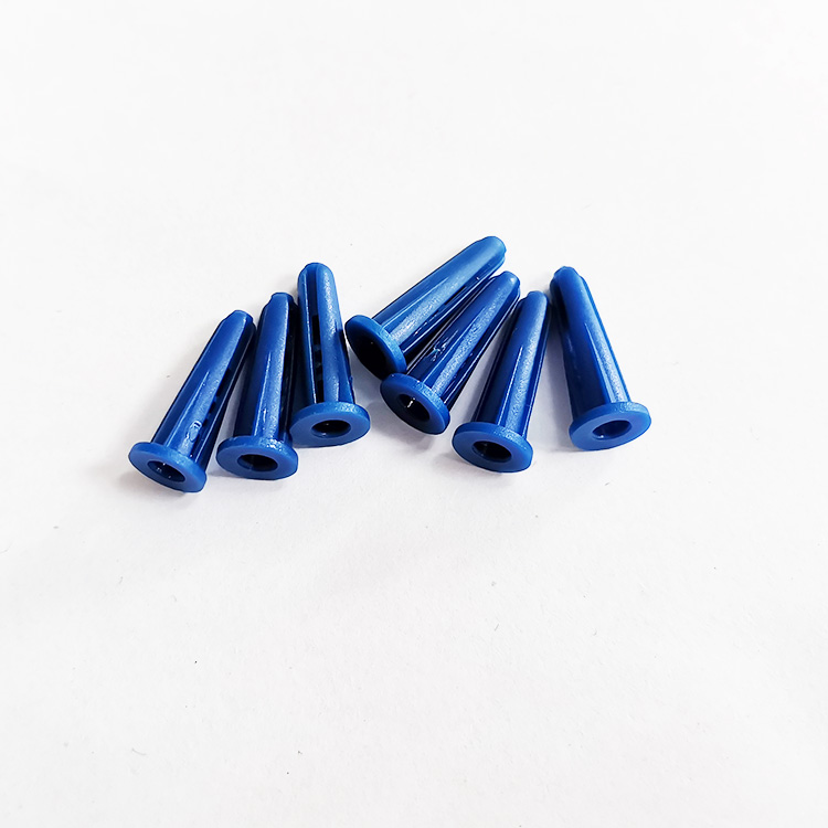 塑料膨脹墻塞藍(lán)色067E膨脹膠塞19mm長尖錐形膨脹管