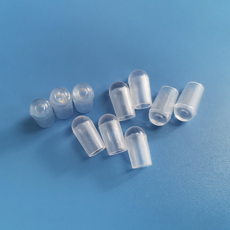 5mm鐵線膠套透明管外套衣架帽PVC膠套 塑膠管帽