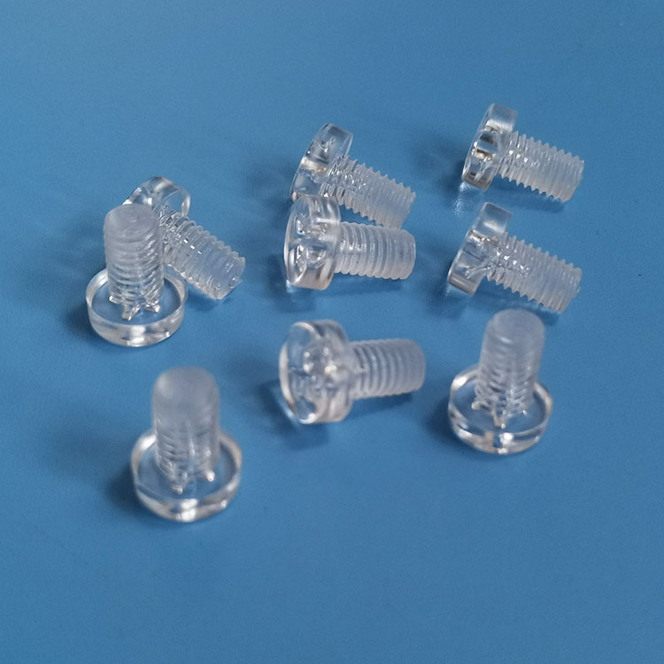 圓頭十字螺絲M6*10透明環保PC料塑膠螺絲釘
