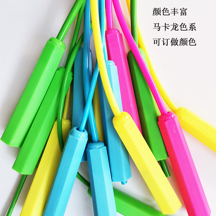 廠家直銷可調(diào)節(jié)PVC運動跳繩多種顏色健身運動負重訓(xùn)練繩