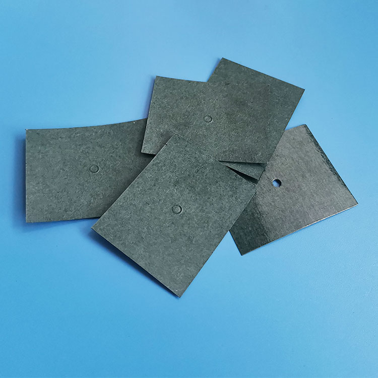 青稞紙50*40*0.3單獨一孔3.5mm絕緣阻燃單面腹膜絕緣紙