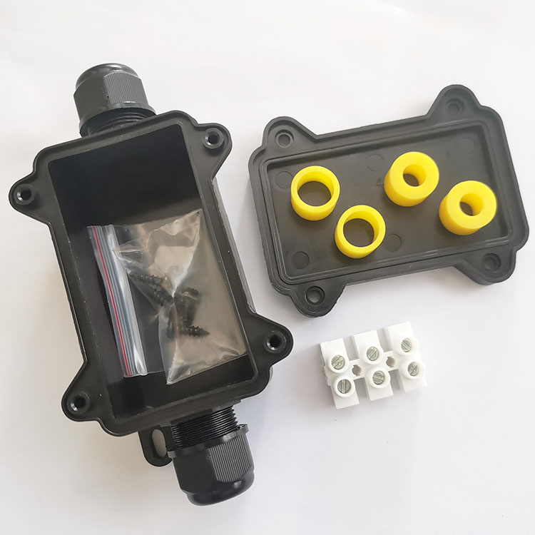 F1-2T一進一出接線盒PA66材質防水開孔接線空盒IP68