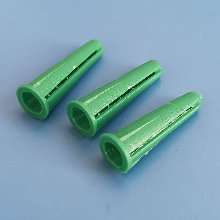 錐形塑料膨脹管8*25mm快速安裝壁虎067E綠色