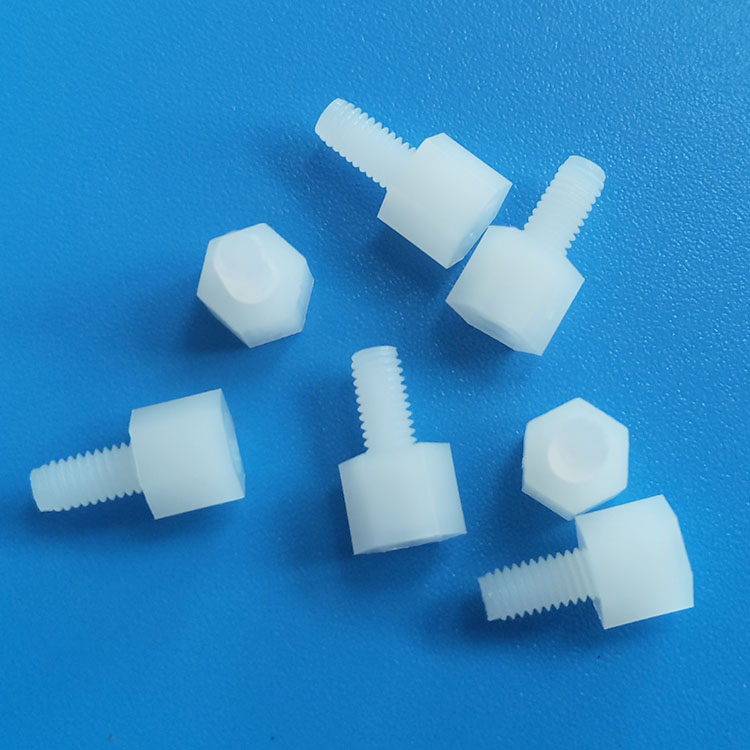 M3*5mm+6尼龍六角隔離柱 塑料六角隔離柱