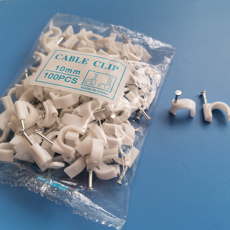 8mm 10mm圓形鋼釘線卡墻釘網線釘電線釘管卡線扣（100只/袋）